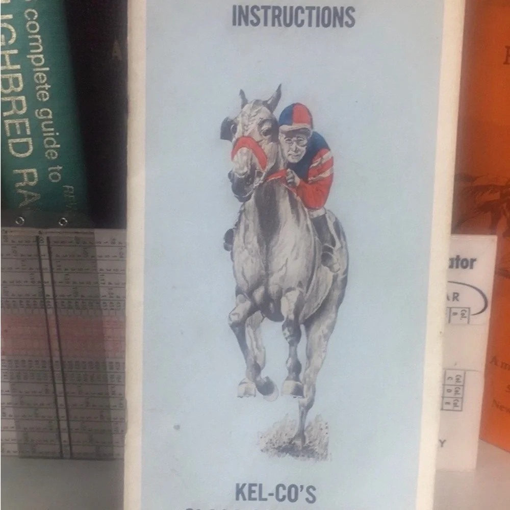 Vintage 70s Thoroughbred Horse Racing Books and Pace Calculator